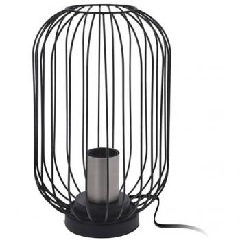 Lámpara de Mesa WellHome Negra de Metal Ø18x29cm