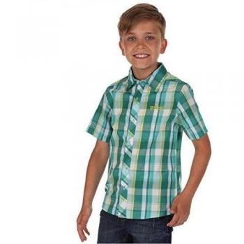 Regatta Boys Checker Coolweave Cotton Button Shirt