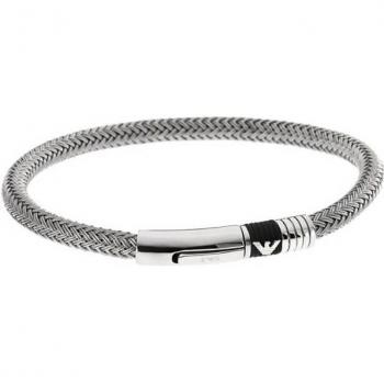 Pulsera Hombre Emporio Armani EGS162304019, Acero inoxidable, diseño moderno, cierre de seguridad, logotipo grabado