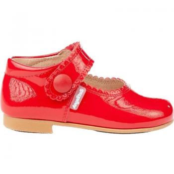 Zapatos de Niña Angelitos 1502 Charol Rojo