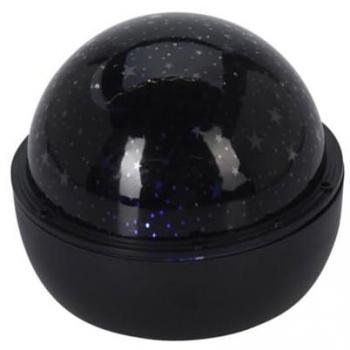 Proyector LED de Estrellas con Función Decorativa y Luz Integrada, Negro Ø 16 cm