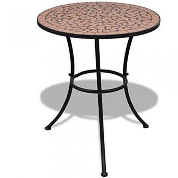 vidaXL Bistro Table Terracotta 60 cm Mosaic