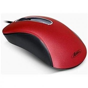 Mouse Alámbrico Óptico Advance Shape 3D Rojo - Ambidextro - 1000 DPI - 3 Botones - PC/Mac