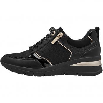 Zapatillas casuales de mujer Tamaris 23721 negras con diseño moderno y comodidad