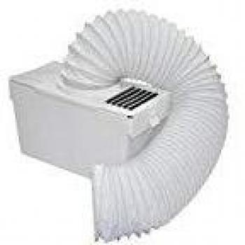 Kit de Condensación Universal para Secador de Ropa, incluye 1,5 m de Manguera y 2 Clips, Blanco