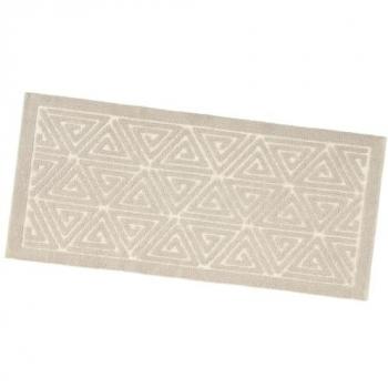 Alfombra de baño 65x150 cm suave antideslizante algodón puro color beige