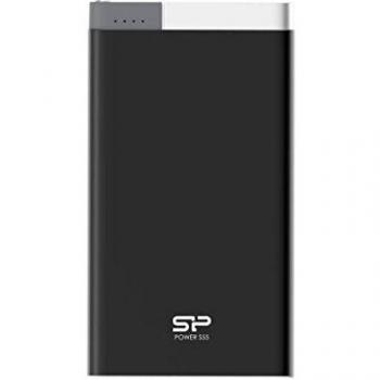 Silicon Power SP5K0MAPBKS55P0K - Batería Externa de 5000 mAh con 2 Salidas USB, Negro Mate