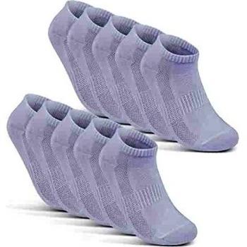 sockenkauf24 10 Pares de Calcetines Cortos Hombre Mujer Calcetines Tobilleros Transpirables con Malla Algodón 16510