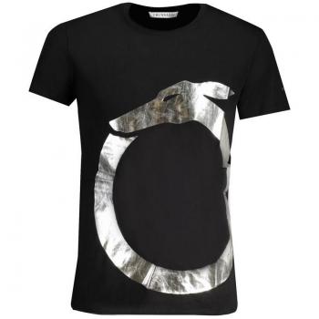 Trussardi Black Cotton T-Shirt - S, Male, Print Logo