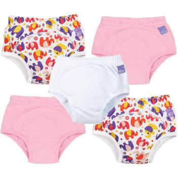 Bambino Mio - Braga de aprendizaje, Mixed Girl, Pink Elephant, 18 - 24 meses , pack de 5 unidades