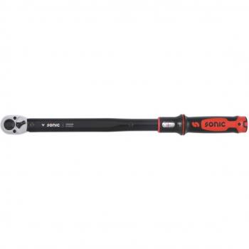 Llave dinamométrica SONIC 730340200 - Llave dinamométrica de precisión, rango de torque ajustable, calibración en Nm y lb-ft, construcción robusta en acero al cromo-vanadio, mango ergonómico