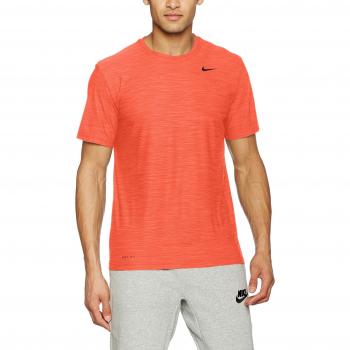 Nike M Nk Brt Ss Dry Camiseta de Manga Corta, Hombre, Naranja