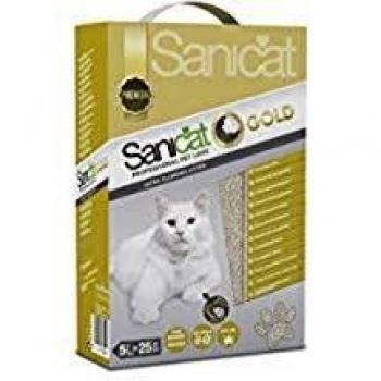 Sanicat Gold 5L, Arena de Gatos, Aroma a Talco