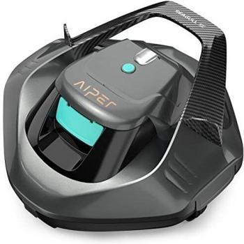 AIPER Robot Piscina, Limpiafondos Piscina para 90 Minutos de Funcionamiento, Aspirador de Piscina con