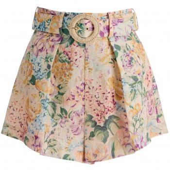 Zimmermann Women's Floral Print Linen Shorts | 9936ASS241MWF
