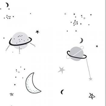 Bimbi Muselina Bambú 120X120 564 Planets 383 01 - Paños de muselina, unisex