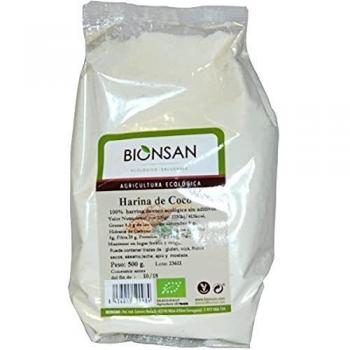 Bionsan Harina de Coco Ecológica| 3 Paquetes de 500 gr | Total: 1500 gr.