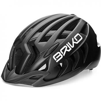 Briko Aries Sport Casco de Ciclismo, Unisex Adulto, Negro, L