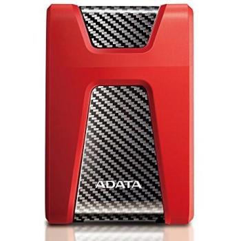 ADATA DashDrive Durable HD650 - 2TB Portable External Hard Drive - 2.5 Inches - USB 3.1 - Red - Shock and Water Resistant