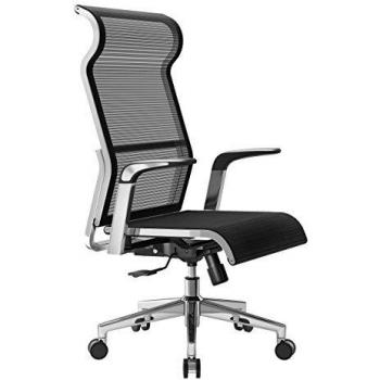 SIHOO Silla de Oficina ergonómica, Silla de Escritorio para Ordenador, reposacabezas Grande, Respaldo Alto, Estructura metálica, Silla de Trabajo giratoria Ajustable