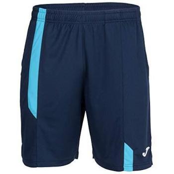 Joma Supernova Bermudas, Bleu Marine/Turquoise Fluo, 2XS para Niños