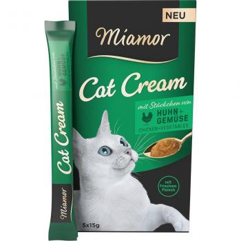 Miamor Cat Cream Chicken & Vegetables Cat Snack - Economy Pack: 55 x 15g