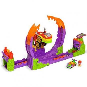 T-RACERS Dragon Loop – Looping con dragón, 1 piloto y 1 Coche Exclusivo. Pista de Coches de Juguete