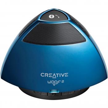 Creative Woof 2 - Altavoz portátil con Bluetooth, color azul