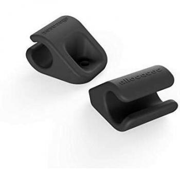 Organizador de Cables Allocacoc CableFix 8 Piezas - Gris y Negro, Simple y Efectivo