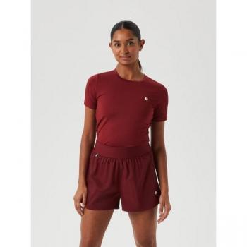Björn Borg Ace Slim Women's T-Shirt - Berry Red, XS