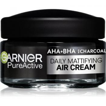 Garnier Pure Active Crema Facial Matificante Diaria AHA + BHA con Carbón Activo 50 ml