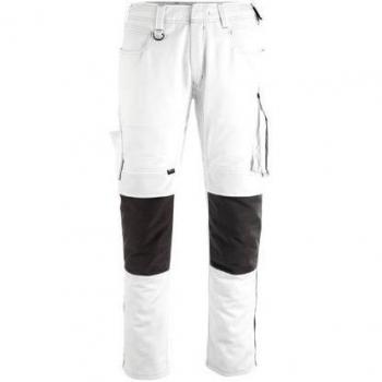 Mascot Pantalones de trabajo Mannheim, 1 pieza, 76 C48, Blanco/Antracita, 84 – 12679442 – 0618 – 76 C48