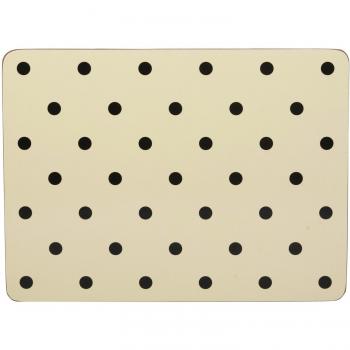Creative Tops Everyday Home moderno Spot alfombrillas, madera, amarillo, juego de 4
