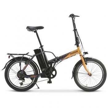 Bicicleta Eléctrica Plegable Nilox 20 250W 6 Velocidades LCD Acero Naranja/Negro