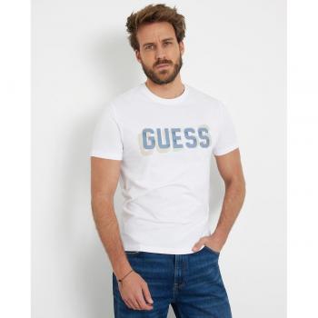 Camiseta de Hombre Guess con Logotipo Frontal