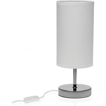 Lámpara de mesa metal blanca Versa