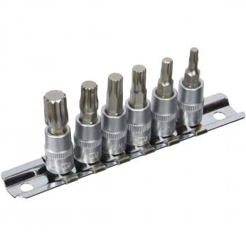KS Tools 911.1547-1/4XZN spline set socket poco, 6pcs