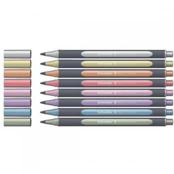 Rotulador Schneider Paint-It 050 Roller Metálico Estuche de 8 Colores Surtidos, Punta de 0.4 mm