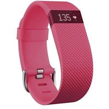 Fitbit Charge HR - Pulsera de actividad y ritmo cardíaco, color rosa, talla S