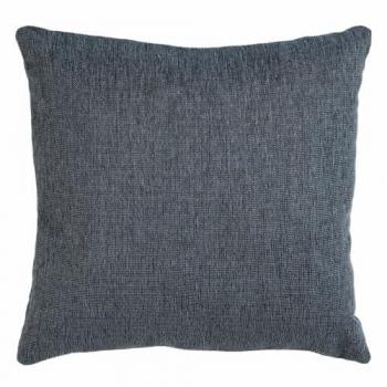 Cojín Decorativo de Poliéster y Algodón Gris 45x45 cm - Lavable a Máquina