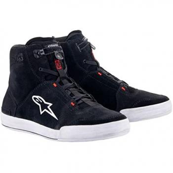 Zapatillas de Moto Alpinestars Chrome Negro Gris, Talla 48, Modelo 2512322-1054-13, Botas Industriales para Hombre, Color Negro, Talla 47 EU
