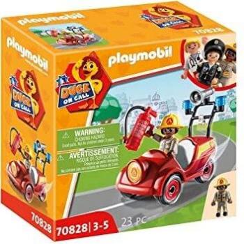 PLAYMOBIL Duck ON Call 70828 Mini-Coche de Bomberos, Juguete para niños a Partir de 3 años