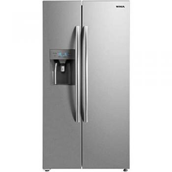 Frigorífico Americano Winia WFNSM20DVSI Clase A+ 179x89,5 No Frost Con Dispensador Inox