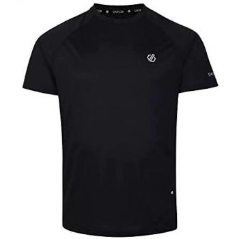 Dare2b Men's Black Lightweight Accelerate Short Sleeve Fitness T-Shirt