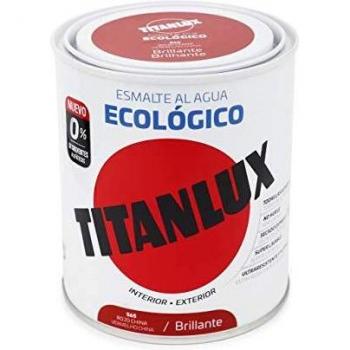 Titanlux - Esmalte Agua Ecologico Brillante, Rojo, 750ML