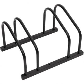 vidaXL Bike Rack for 2 Bikes Black Steel