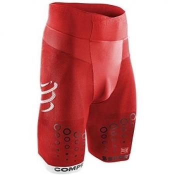 Compressport Trail Run - Pantalón unisex, color rojo, talla 3