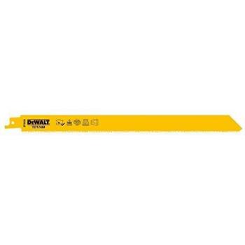 DEWALT DT2333-QZ - Hoja de sierra sable bi-metal long: 228mm,hoja de carburo,resistente al desgaste,para corte de bloque de mampostería ligeros,ladrillos,materiales abrasivos,cerámica,fibra de vidrio.