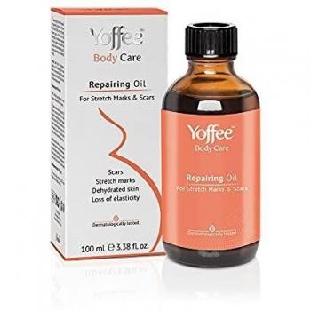 Yoffee Repairing Oil - Aceite Antiestrias con Rosa Mosqueta y Argán 100% Bio - Mejora Cicatrices - Apto para Mujeres Embarazadas y en Lactancia - Sin Parabenos - Natural - Hecho en España/100ml