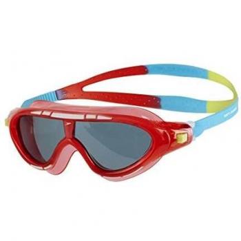 Speedo Biofuse Rift Gafas de Natación, Unisex niños, Rojo Lava/Azul japón/Humo, Talla Única
